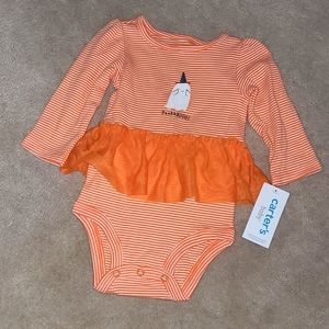 Carter's Baby Orange Baby Halloween Tutu Bodysuit